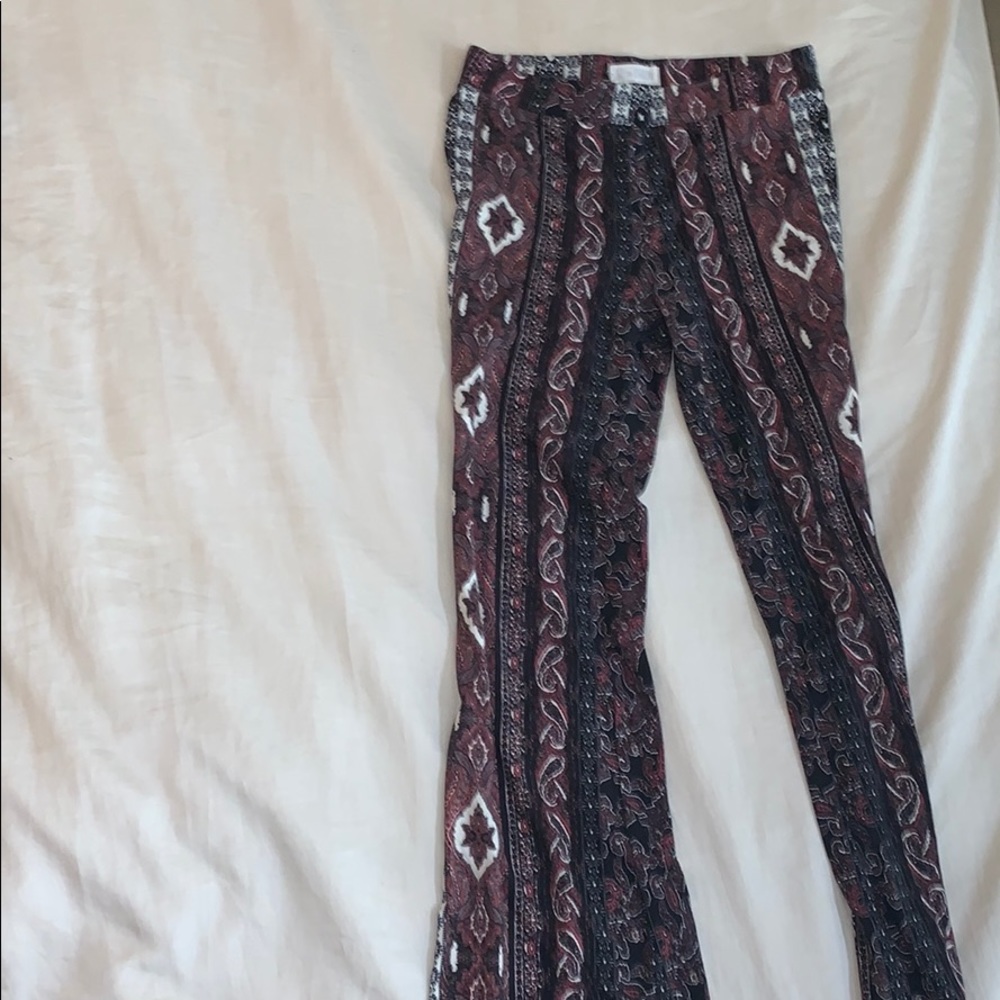 Patterned Bell Bottom Pants - Picture 2 of 5